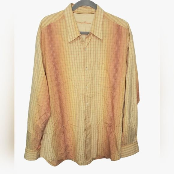 Tommy Bahama Other - Men's Tommy Bahama Button-up‎ Shirt Silk Blend Size XLarg, Lightweight